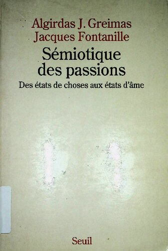 Sémiotique des passions