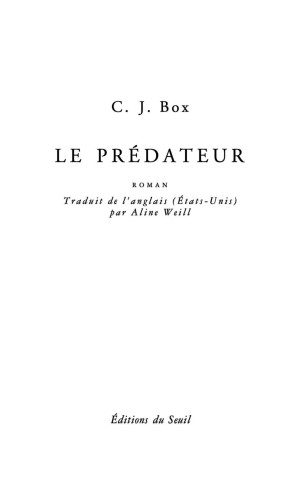 Le prédateur : roman