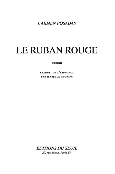 Le ruban rouge : roman