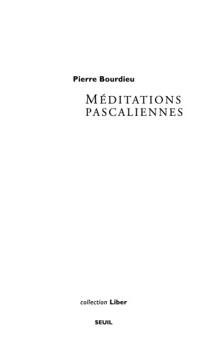 Méditations pascaliennes