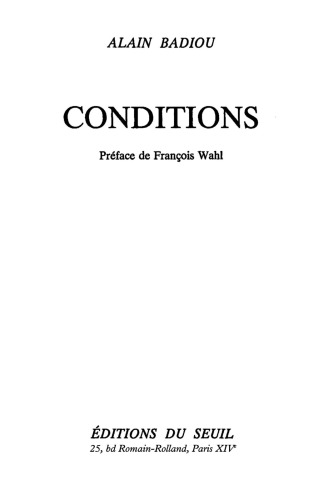 Conditions