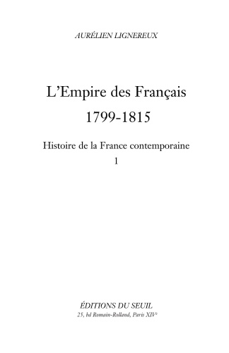 L'Empire des Français, 1799-1815