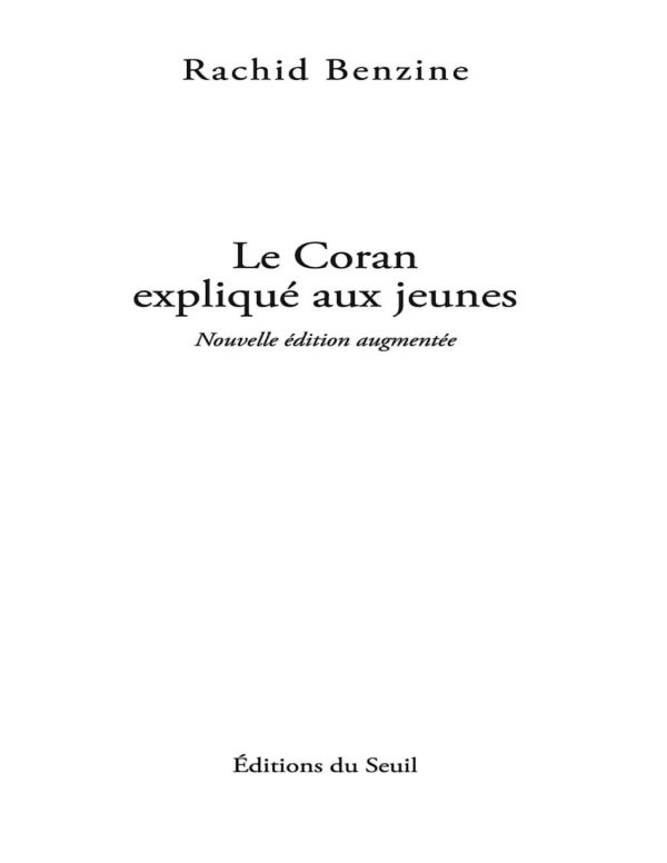 Le Coran expliqué aux jeunes