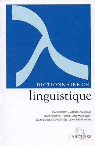 Dictionnaire de linguistique