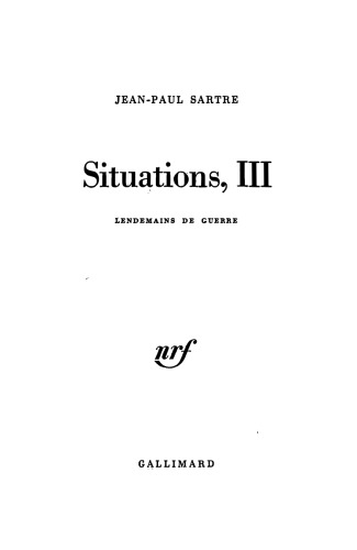 Situations, Vol 3