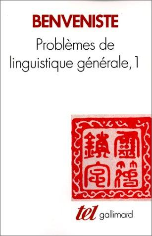 Problèmes de linguistique générale, 1