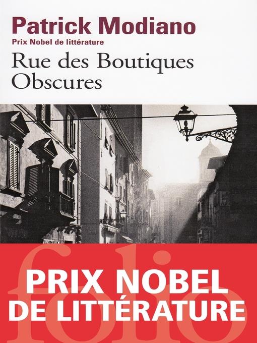 Rue des Boutiques Obscures