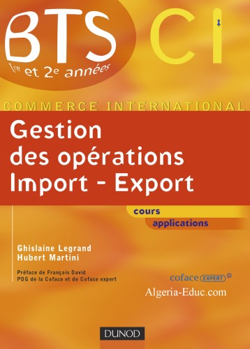 Gestion des opérations import export