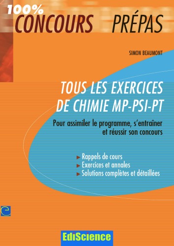 Tous Les Exercices De Chimie Mp-psi-pt