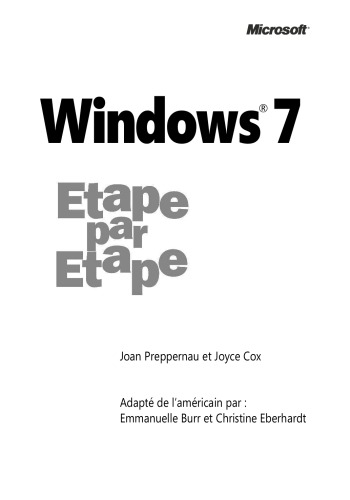 Windows 7 : Étape par étape