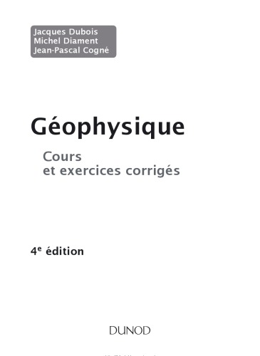 Gǒphysique : cours et exercices corrigš