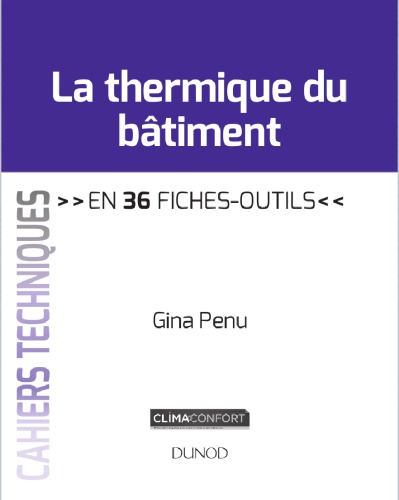 La thermique du bâtiment en 36 fiches-outils