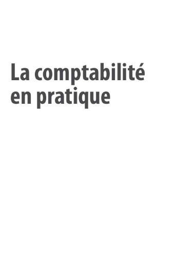 La comptabilité en pratique