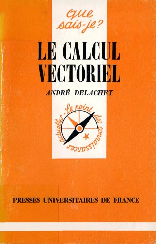 Le Calcul vectoriel