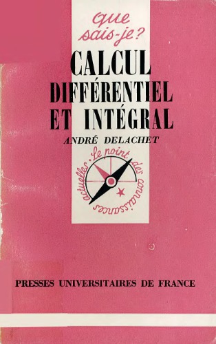 Calcul différentiel et intégral