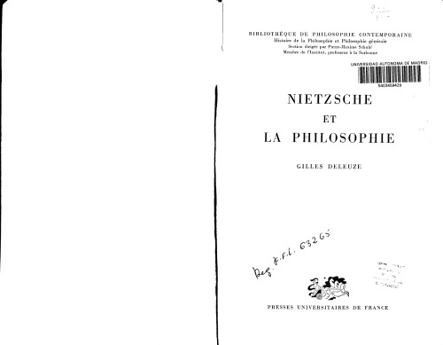 Nietzsche et La Philosophie