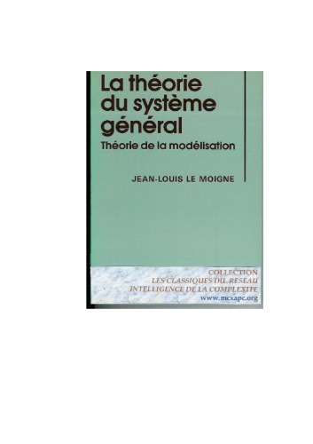 La théorie du système général : théorie de la modélisation