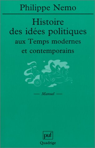 Histoire Des Idées Politiques Aux Temps Modernes Et Contemporains