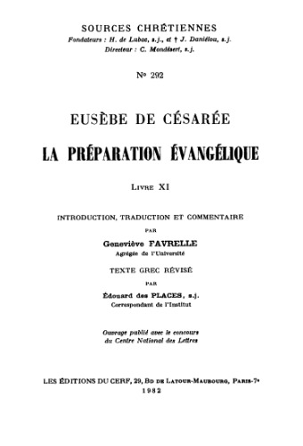 La préparationévangélique