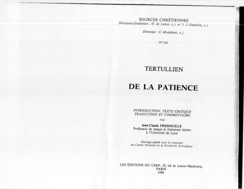 De la patience