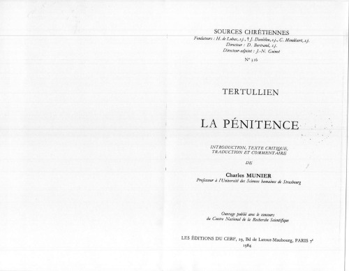 La pénitence