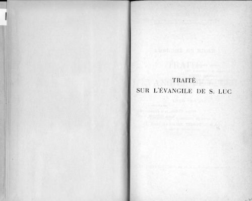 Traité sur l'Évangile de S. Luc 2 Livres 7 - 10