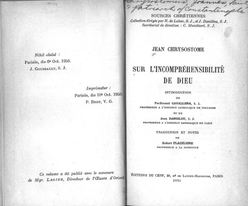 Sources chrétiennes, numéro 28 