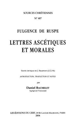 Lettres ascétiques et morales