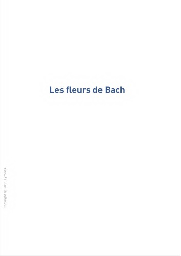 Les fleurs de Bach