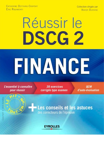 Réussir le DSCG 2 - Finance