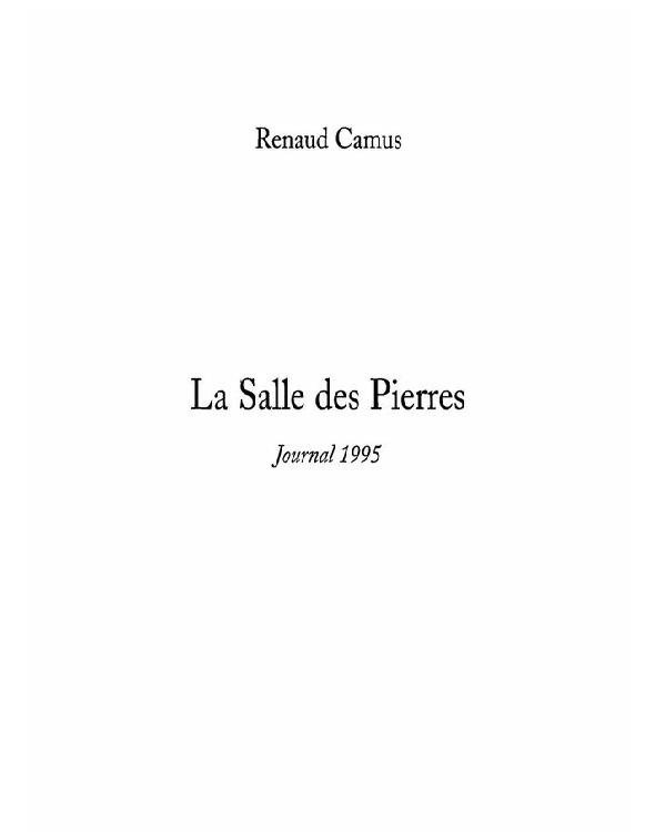 La salle des pierres 