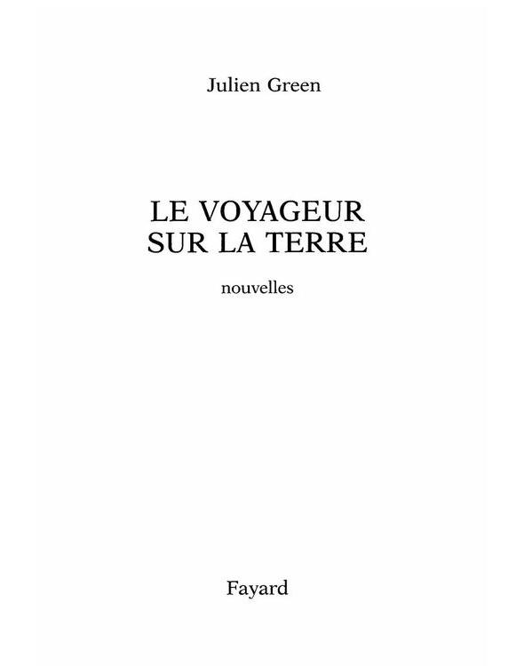 Le Voyageur Sur La Terre