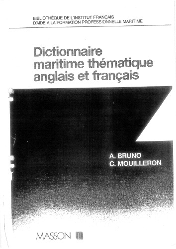 Dictionnaire maritime thématique, anglais et français