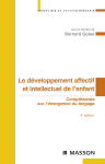 Le développement affectif et intellectuel de l'enfant : compléments sur l'émergence du langage