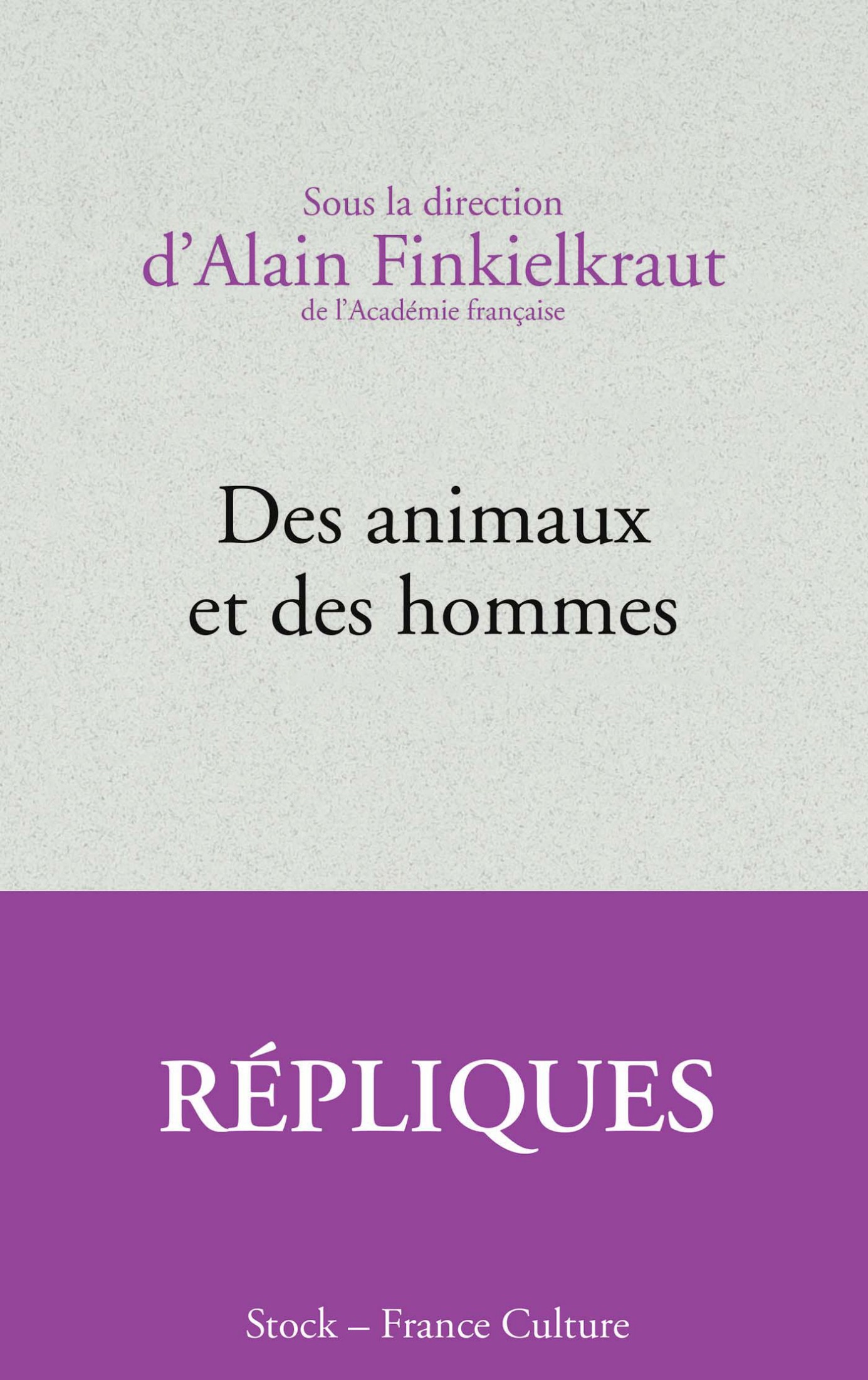 Des animaux et des hommes