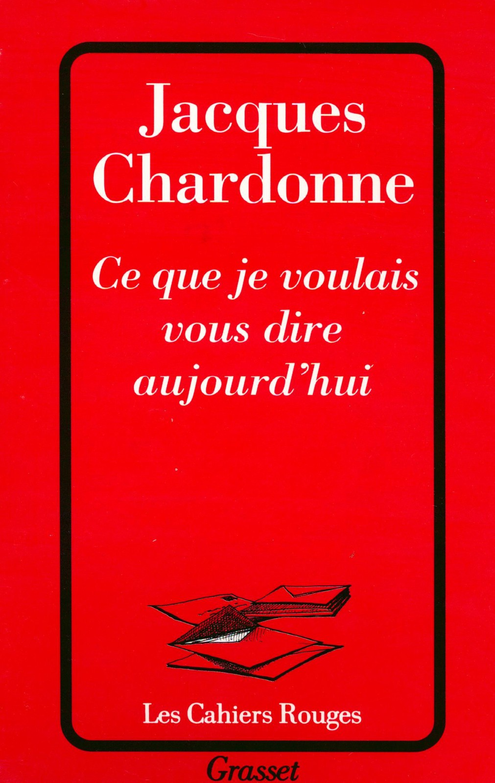 Ce que je voulais vous dire aujourd'hui (Les Cahiers Rouges) (French Edition)