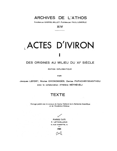 Actes D'iviron