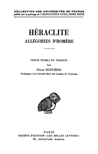 Allégories d'Homère