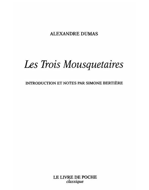 Les Trois Mousquetaires