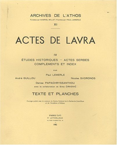 Actes de Lavra. IV