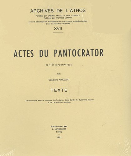 Actes Du Pantocrator