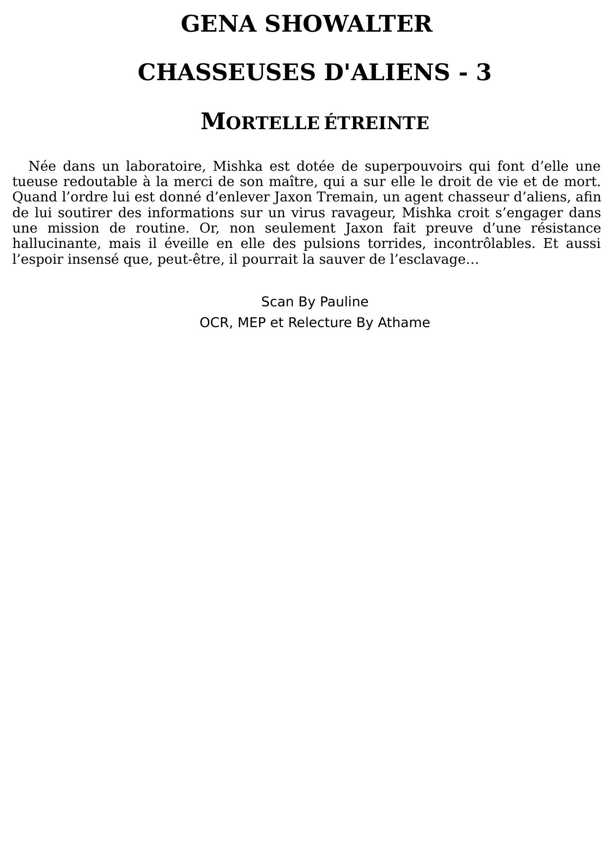 Mortelle étreinte
