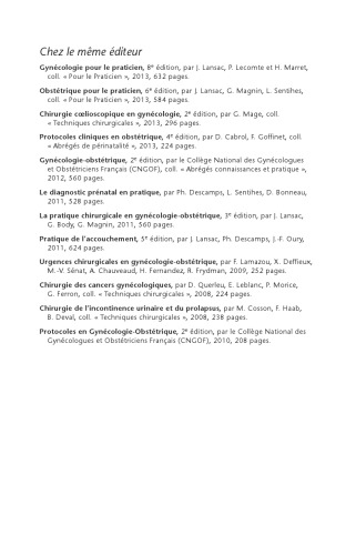 120 Questions En Gynecologie-Obstetrique