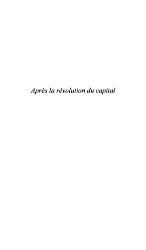 Après la révolution du capital