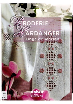 Broderie Hardanger : linge de maison.