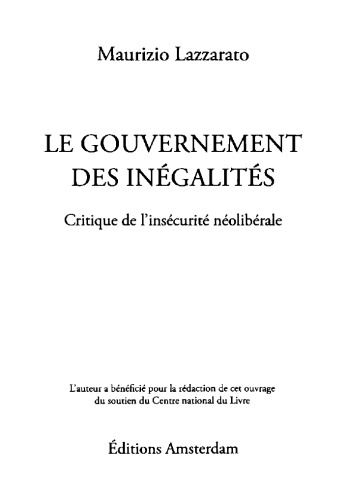 Le Gouvernement des inégalités