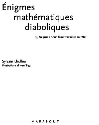 Énigmes Mathématiques Diaboliques