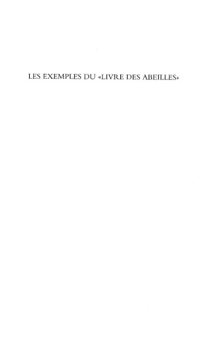 Les Exemples Du 'Livre Des Abeilles'