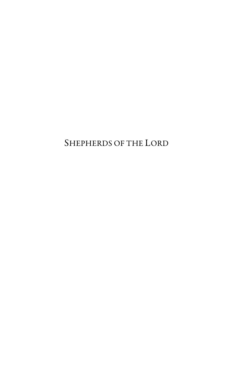 Shepherds of the Lord