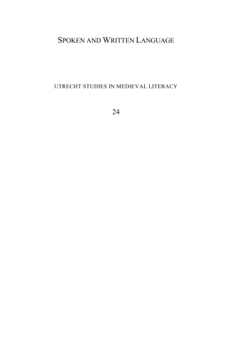 Spoken and written language : relations between Latin and the vernacular languages in the earlier Middles Ages